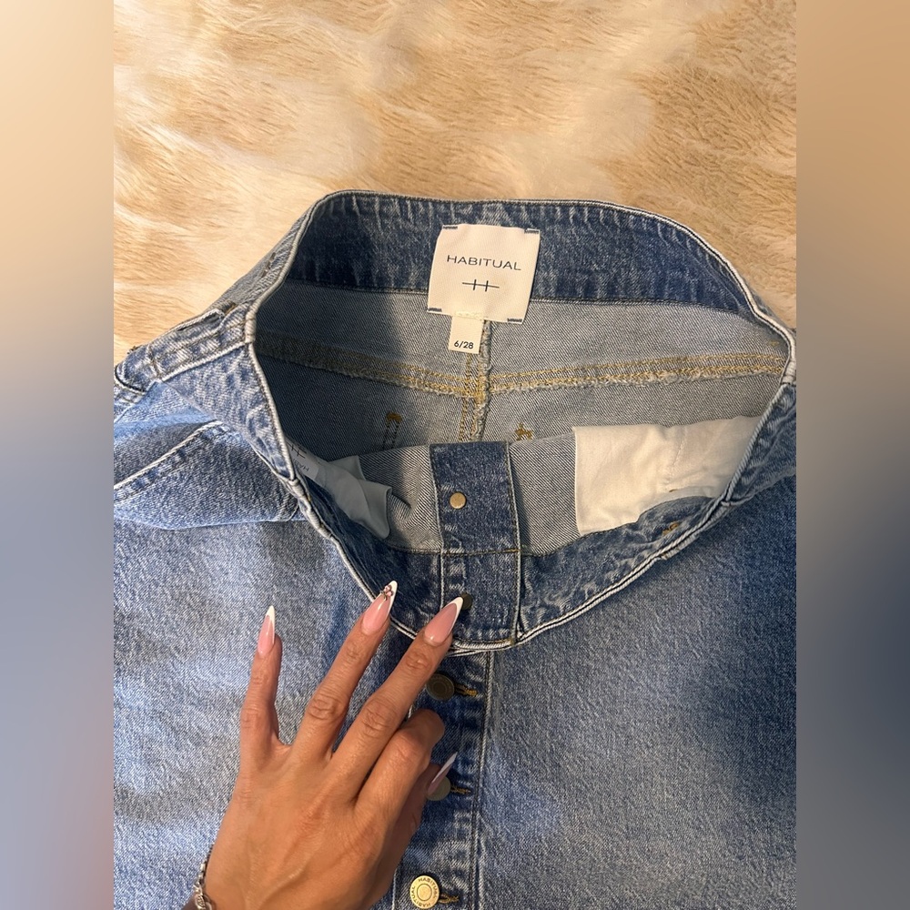 Habitual Indigo Denim Top